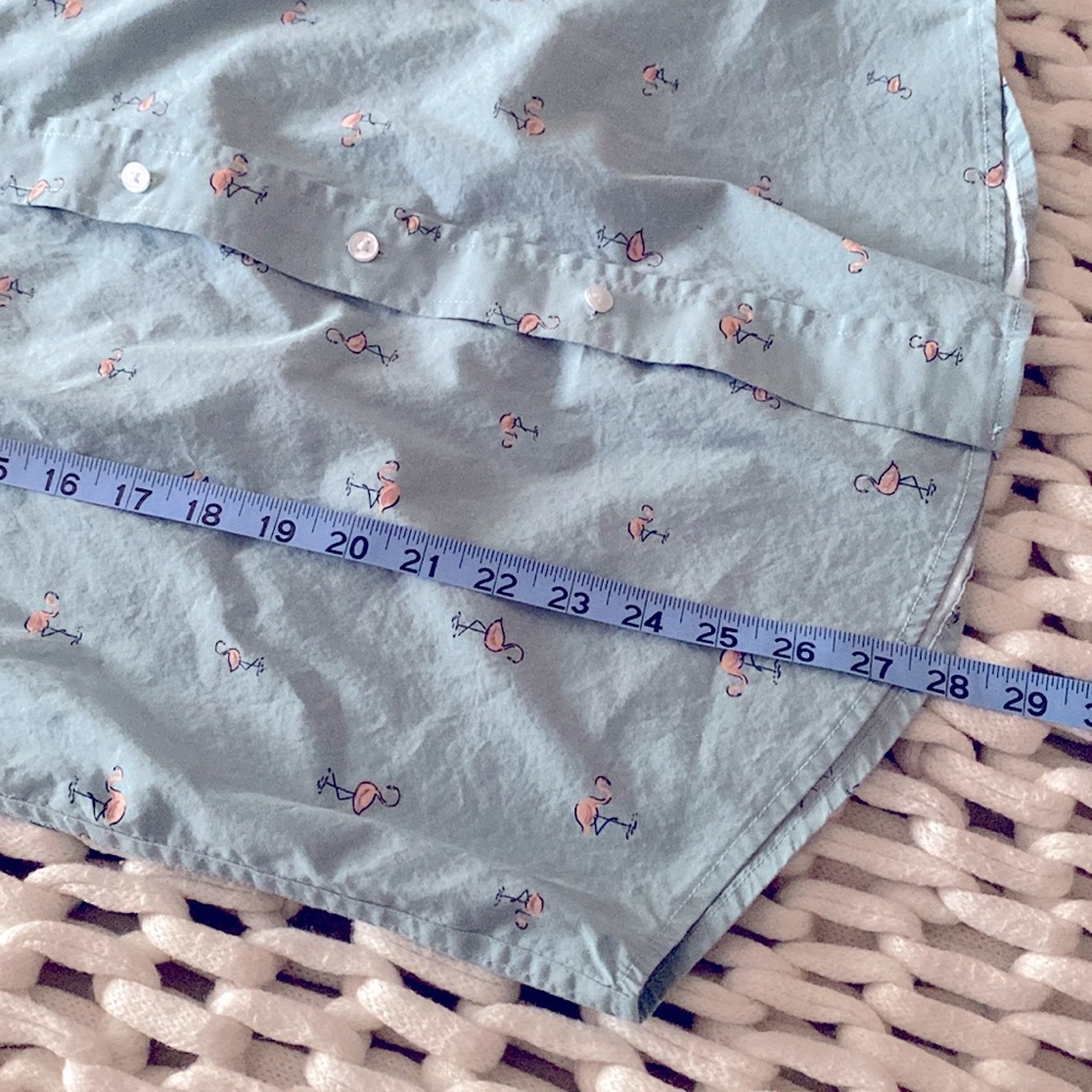 George MENS Green Flamingo 🦩 Short sleeve shirt - Picture 7 of 7